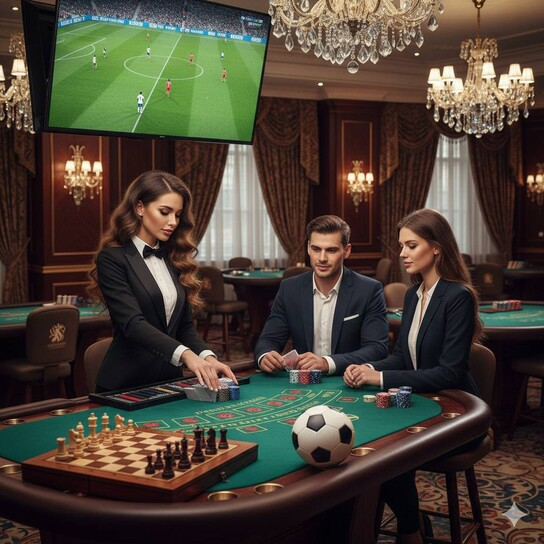 Luxurious casino chips with 'NEW' tag, shimmering gold background